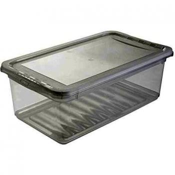 Caja de Almacenamiento Transparente Keeeper Bea 5,6 litros (33x19,5x12 cm) PP