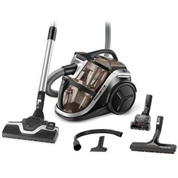 Rowenta Silence Force Multi RO8388EA - Aspirador sin bolsa multiciclónico, silencioso, fácil de limpiar, vaciar y almacenar, incluye con accesorios para coche/hogar, diseño compacto, Motor EffiTech