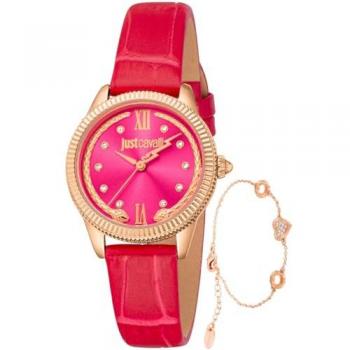 Just Cavalli Women's Pink Stainless Steel Analog Watch - Model JC1L315L0035