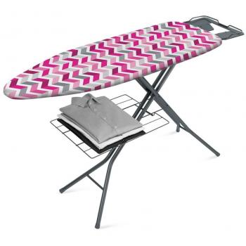 Metaltex Antares - Tabla de Planchar, Tapizado ZigZag, 115 x 37 cm, Multicolor