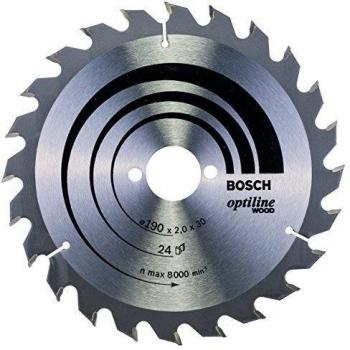 Bosch 2 608 641 185 - Hoja de sierra circular Optiline Wood - 190 x 30 x 2,0 mm, 24