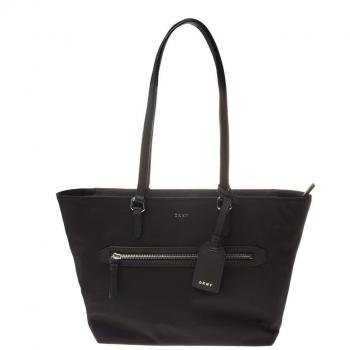 DKNY Plaque Logo Mujer Tote Negro