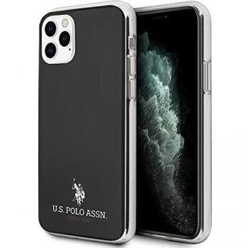 US Polo Assn Shiny USHCN65TPUBK - Carcasa para iPhone 11 Pro MAX, Color Negro