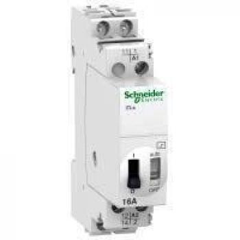 Schneider Electric A9C32811 iTLs Telerruptor, 1P, 1NO, 16A, 230 VCA/110 VCC, 50/60Hz, 84mm x 18mm x 60mm