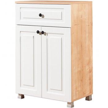 WELLHOME - MUEBLE MULTIUSOS, 100% TABLERO DE AGLOMERADO RECHAPADO EN MELAMINA, COLOR SAFIRO ROBLE NOGAL