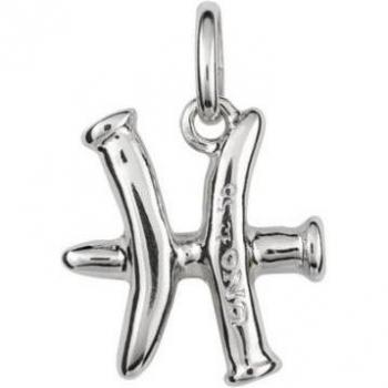 UNO de 50 Pisces Silver Plated Charm - Zodiac Sign Jewelry