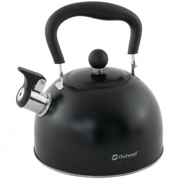 Tetera de Acero Inoxidable Outwell Tea Break Lux L - 2,2 Litros con Silbato