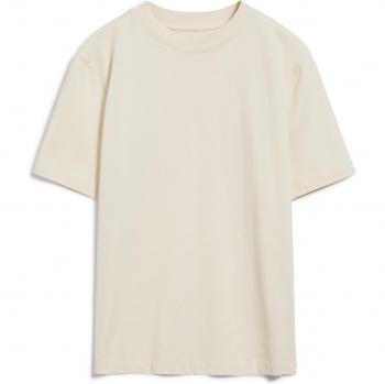 Camiseta de mujer ARMEDANGELS Tarjaa color crema tamaño XL con bordado de logo