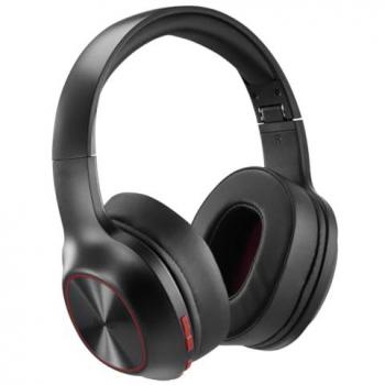 Auriculares Bluetooth Hama Spirit Calypso III, Inalámbricos, Cancelación de Ruido, Autonomía 60h, Plegables, Refuerzo de Graves, Negro y Rojo