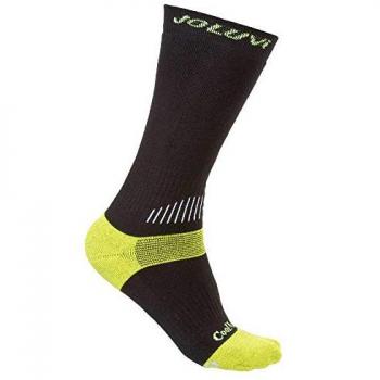 Calcetines Coolmax Ressor Unisex - 2 Pares, Negro/Amarillo Neón