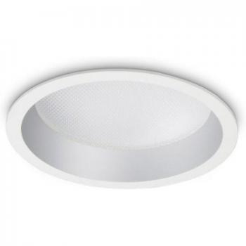 Foco empotrable Deep White aluminio 1 bombilla 5,7cm LED integrada 20W Blanco 4000K