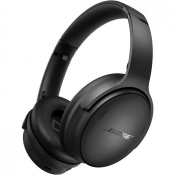 Auriculares Bose QuietComfort Inalámbricos con Cancelación de Ruido, Bluetooth, Hasta 24 Horas de Conexión Rápida, Micrófono y Reproducción en Color Negro