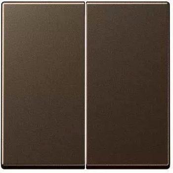 Interruptor doble Jung A595MO color moka para conmutadores serie A