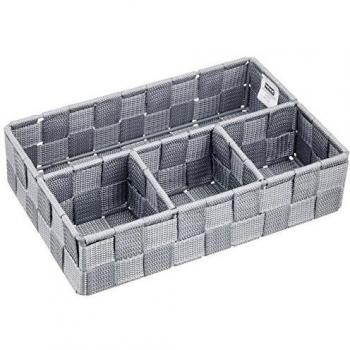 Wenko Adria 21531100 Caja de almacenaje para baño Gris 26,0 x 17,0 x 6,5 cm