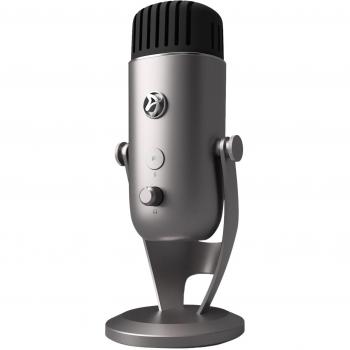 Micrófono Arozzi Colonna Plata para Streaming y Grabación de Audio