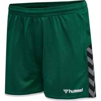 Hummel Pantalones Cortos Authentic para Mujer, Poliéster, Color Evergreen, Talla Extra-Small
