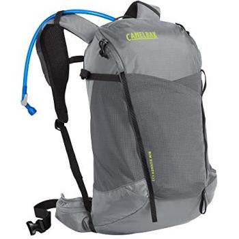 Mochila de hidratación Camelbak Rim Runner X22L + Crux 2L gris, capacidad de 22 litros, incluye bolsa de hidratación Crux de 2 litros, diseño ergonómico y ligero, compartimentos organizadores