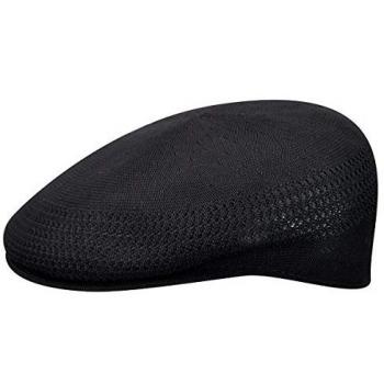 Kangol Tropic 504 Ventair Black Flat Cap - Men's XXL
