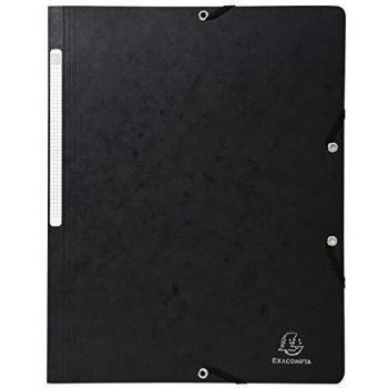 Exacompta 5561E - Carpeta con goma, color negro