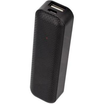 Mini Power Bank Setty 2600mAh - Batería Externa Compacta y Potente para Móviles - Negro