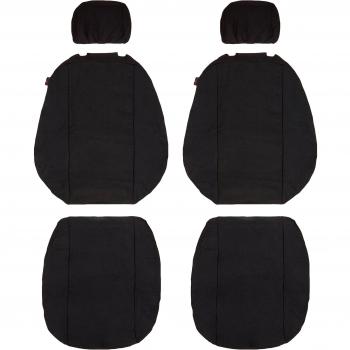 Walser 10506 Funda de Asiento de Coche Ajuste de transportador, Funda de Asiento de Tela Antracita Compatible con Mercedes Vito/Viano, 2 Asientos Individuales con apoyabrazos en el Interior