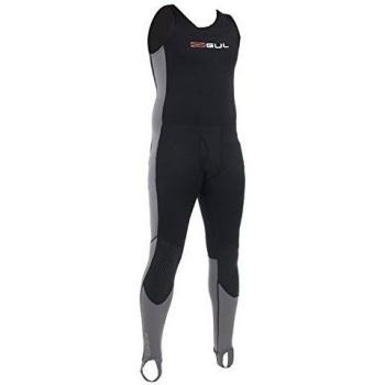 Evotherm - Camiseta Men 's Flat Lock Long John Rash Guard, primavera/verano, hombre, color Negro - schwarz - grau / schwarz, tamaño xx-large