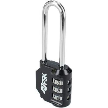 Candado de combinación Ferrestock con mecanismo de seguridad, 3 dígitos ajustables, material resistente a la corrosión y diseño compacto