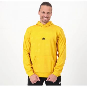 Sudadera Adidas Embossed Polar Fleece con Capucha para Hombre Amarilla