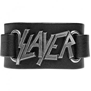 Pulsera Alchemy Rocks Slayer Logo Leather