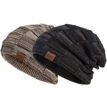 REDESS Beanie Hat para Hombres y Mujeres Winter Warm Sombreros Knit Slouchy Thick Skull Cap