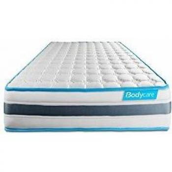 Colchón 90x200 cm BodyFlex - Muelles ensacados y espuma viscoelástica - 26 cm - Confort equilibrado - 7 zonas de confort