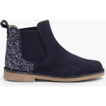 Botines Niña Serraje Con Talonera Glitter Pisamonas