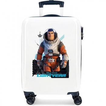 Disney - Maleta de cabina Lightyear rígida blanca y negra 38x55x20cm con capacidad de 34L