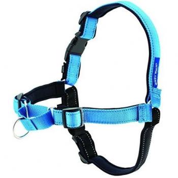 CORREA Y ARNESES ANTITIRONES EASY WALK DELUXE AZUL OCEÁN GRANDE - PETSAFE