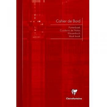 Clairefontaine 3139C - Un cahier de bord piqué 72 pages avec marges détachables 21x29,7 cm 110g, couverture carte pelliculée couleur aléatoire