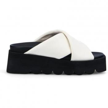 Sandalias de plataforma de mujer cruzadas