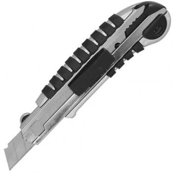 Cutter Profesional de Aluminio 18mm con 5 Hojas de Acero SK5