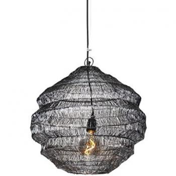 Lámpara Colgante Oriental Negra 45 cm x 40 cm - VADI, Acero, E27, Max. 1 x 40 Watt