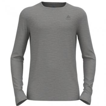 Camiseta Interior Técnica de Manga Larga Odlo Merino 200 para Hombre, Color Gris Acero Melange, Talla XXL