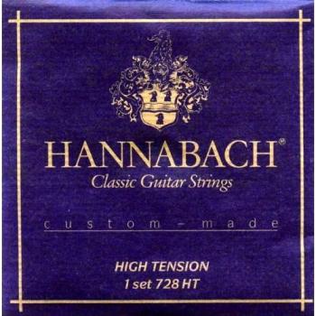 Hannabach 652697 Series 728 Custom Made High Tension String Set for Classic Guitar - Blue