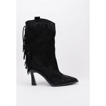 Bota cowboy caña alta mujer Alma En Pena 171 Negro