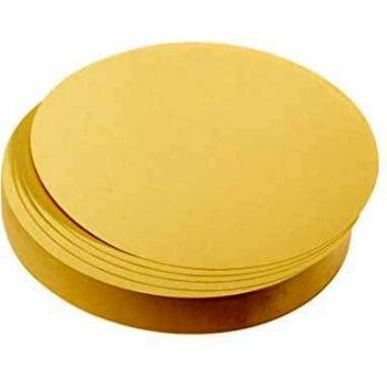FRANKEN UMZ 14 04 - Etiquetas redondas Ø 14 cm, color amarillo 130 g/m2