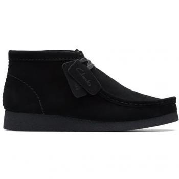 Clarks Men's Wallabee Evo BT Black Suede Casual Lace-Up Boots