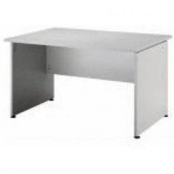 Escritorio W-serie tamaño: 75 cm H x 120 cm ancho x 80 cm T, colour: gris