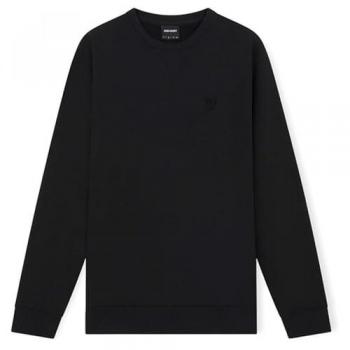 Lyle & Scott Men's Tonal Eagle Crew Neck Sweatshirt - Black - XXL