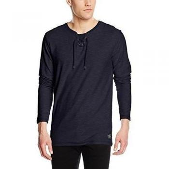 Sublevel H1620Z20667A, Camiseta de Manga Larga para Hombre, Blau