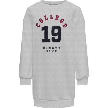 KOGROLLO Girls' Grey College Box Dress and Sweatshirt Set