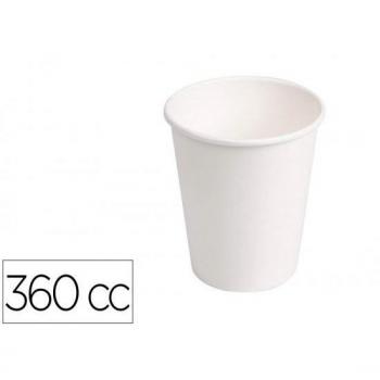 Vaso de Cartón Biodegradable Blanco 360 cc Paquete de 40 Unidades