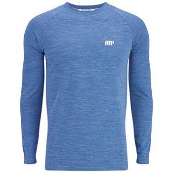 MyProtein – Rendimiento de manga larga para hombre, color azul Marl, azul