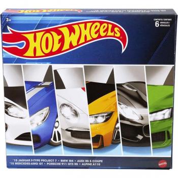 Set de Coches Clásicos Hot Wheels - Multipack Surtido de Clásicos Europeos con varios modelos, diseño detallado, escala 1:64, ideal para coleccionistas y entusiastas de automóviles